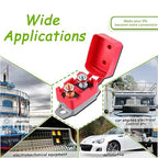 50A 12V-24V Automatic Reset Circuit Breaker with Cover Stud Bolt for Battery Chargers Trucks Car Engines and More(2pcs)