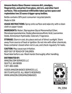 Amazon Basics Glass Cleaner Refill 67.6 Fl Oz, Pack of 1