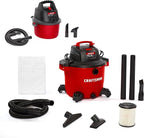 CRAFTSMAN CMXEVBE17595 16 Gal. 6.5 Peak HP Wet/Dry Shop Vacuum with Filter, Dust Bag, Hose, Attachments and CMXEVBE17250 2.5 Gal. 2.5 Peak HP Portable Vac with Filter Bag, Hose and Attachments