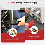 CAMPLUX Portable Propane Water Heater 2.64 GPM, Camping Water Heater with 3.3 GPM Water Pump Kit & Pipe Strainer, 68,000 BTU, BD264P120