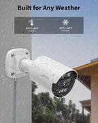 《All-in-One DVR & 80FT Night Vision》Outdoor Wired Security Camera System,CCTV Cameras Outside, Home Video Surveillance Systems