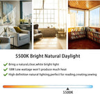 PL18-B 18W Replacement Tube Light Bulb for OttLite T18330 PL18-B-FFP OTL18TCB Fluorescent Light Bulb,Tpye B,Bright Natural Daylight,2G11 Base,930lm,9'' Overall Length 2 Pack