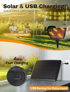 Tenmiro 60FT Solar String Lights Outdoor with Remote and 16+2 LED Shatterproof Bulbs Dimmable & Timing 3 Light Modes Solar Patio String Lights for Cafe, Garden, Deck, Outside Wedding Last for 10+Hrs