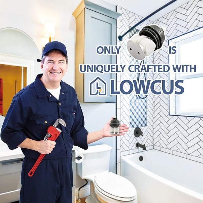 RP46463 Cartridge Replacement for Delta 17 Sereis Tub and Shower Dual Function Handle (2006-Present), Temperature and Volume Control, Fits Delta R10000 Series Valve