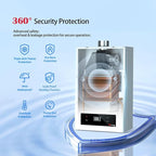 MIZUDO Natural Gas Tankless Water Heater Indoor, Max 4.0 GPM 90,000 BTU CSA Certified Constant Temp High Power On Demand Hot Water Heater, for Whole House or Apartment, Gen 2