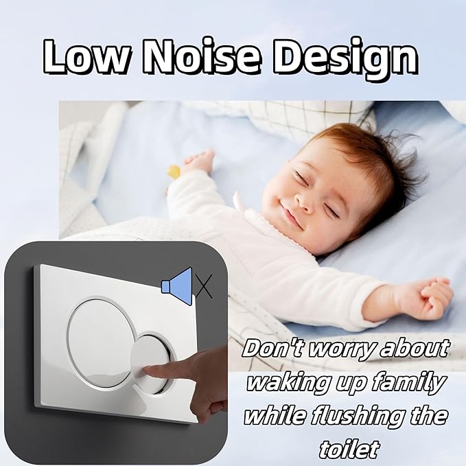 Dual Flush Actuator Plate, Compatible with Geberit 115.770.46.5. Replacement Parts for Concealed Cistern Toilet Repair (White)