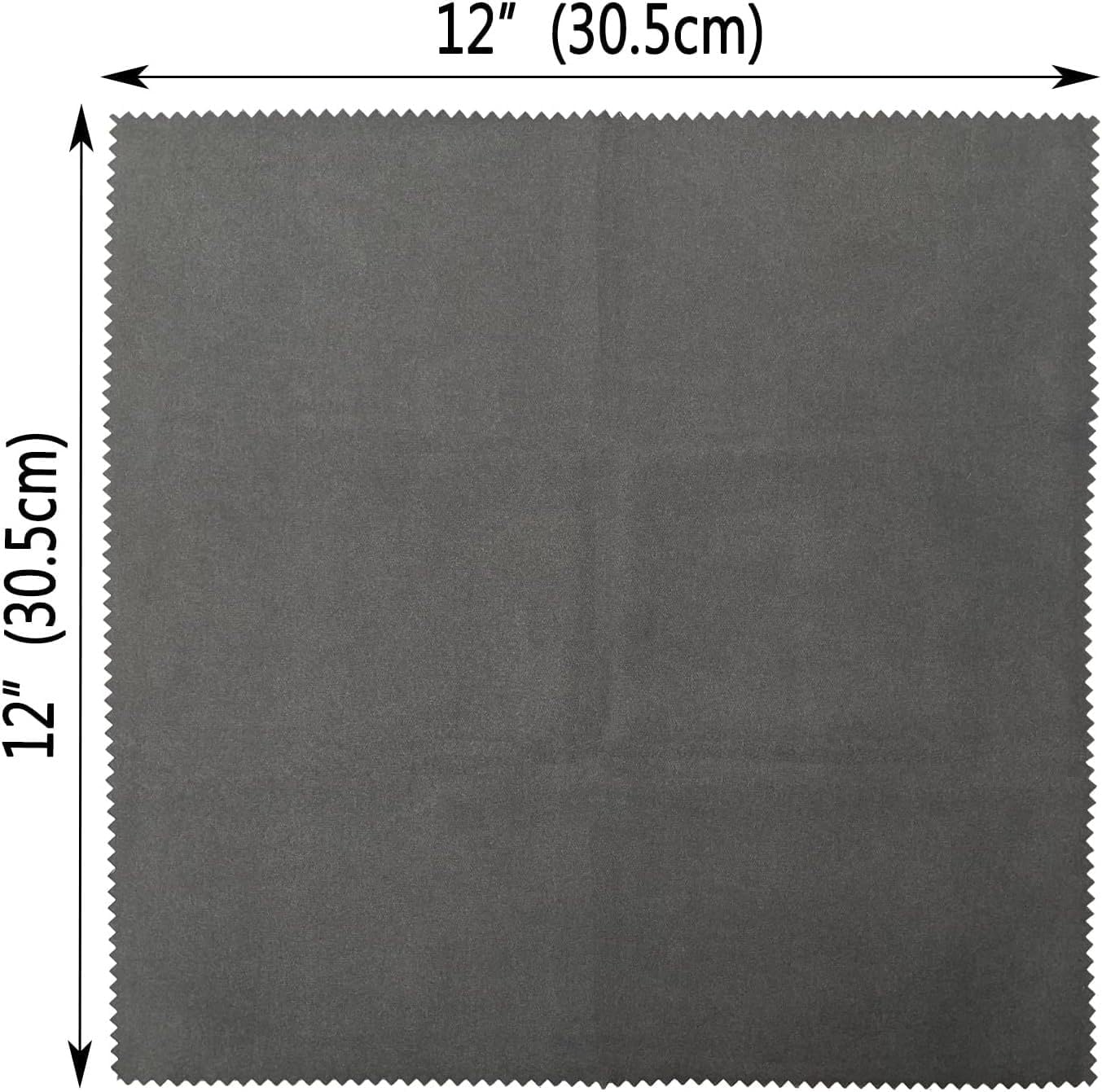 XANADU All Purpose Polishing Silicone Gun Cloth 12"x12" 6 Pack Infused With Innovative Inert Surfactant, Silver Polish for Silverware, Coins, Silicone Cloth for Guns, Brasso Brass Cleaner Polish