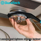 DURATECH Sink Drain Wrench, Universal Sink Wrench, Great for loosen and tighten strainer locknut