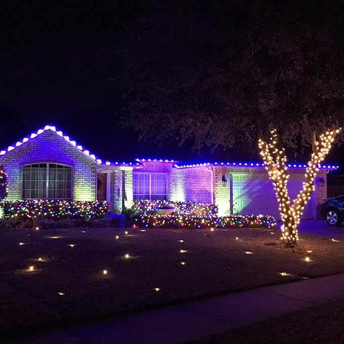 Brightown 50-Pack C7 Christmas Replacement Bulbs, C7 Clear Incandescent Bulbs for Christmas Light Strings, E12 Candelabra Base, 5 Watt, Multi-Color