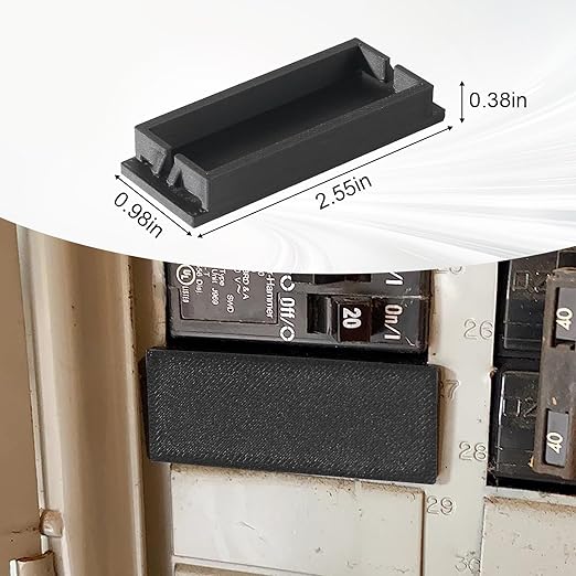 Breaker Cover Plate for Schneider Electric Squared D by Filler Plates HOMFPCP Circuit Breaker Cover 1 inch 6-Pack