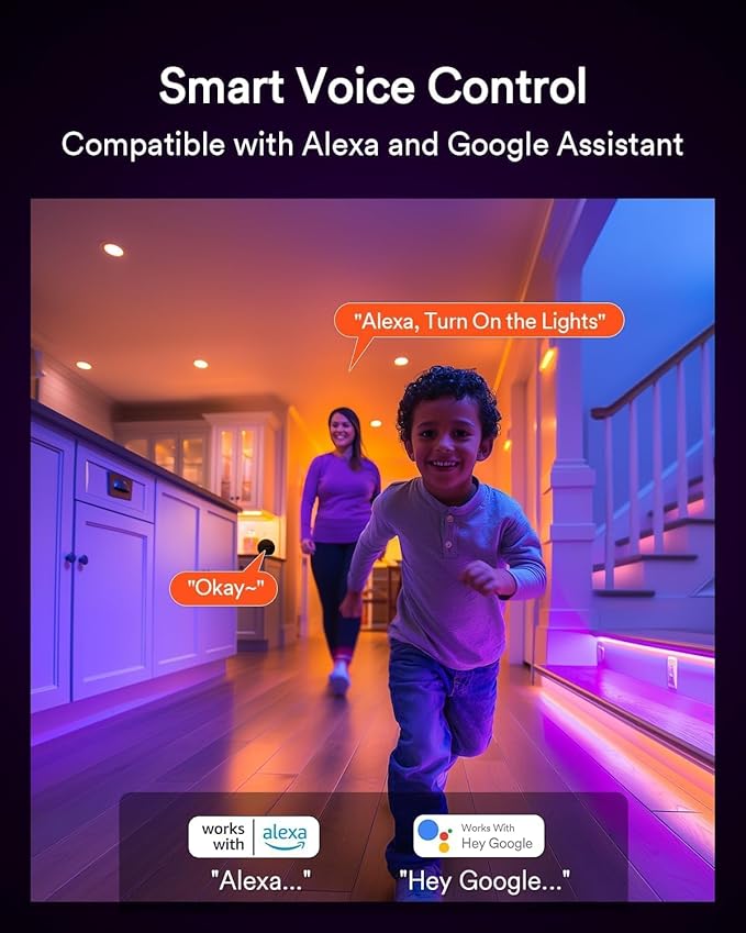 Lumary Smart Gimbal Recessed Lighting 6 Inch with Remote, 355°+20° Adjustable RGBWW WiFi Ceiling Light, Work with Alexa Google, Canless LED Downlight with J-Box, 13W 1000LM CRI90, 4 Pack