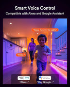 Lumary Smart Gimbal Recessed Lighting 6 Inch with Remote, 355°+20° Adjustable RGBWW WiFi Ceiling Light, Work with Alexa Google, Canless LED Downlight with J-Box, 13W 1000LM CRI90, 4 Pack