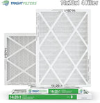 14x20x1 Air Filter 4 Pack, MERV 8 Pleated Dust Defense Air Filters Replacement Air Conditioner HVAC AC Furnace Filter, Durable and Lightweight
