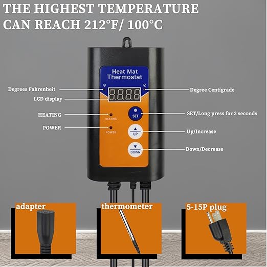 240V 3500W Titanium Fully Submersible, Electric Hot Tub & Pool Immersion Water Heater with Thermostat, GFCI for Bathtubs, Baptistry, spa tub, Above ground pool, baptismal & inflatable pool
