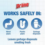 Drano Dual-Force Foamer Drain Clog Remover and Cleaner for Shower or Sink Drains, Unclogs and Removes Sources of Odor, 17 Fl Oz