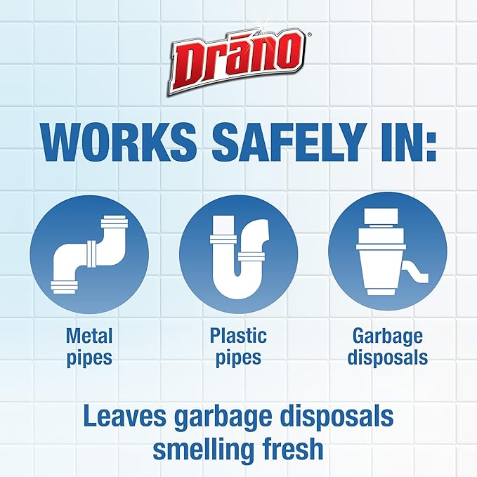 Drano Dual-Force Foamer Clog Remover, 17 oz (Pack of 5)