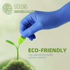 Jointown Biodegradable Nitrile Exam Gloves, Disposable Medical Surgical Gloves, Violet Blue Nitrile Glove, Latex Free, Food Safe, 200 Count, XLarge