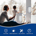 2 Pack Sliding Window Sash Locks, White Cam Sash Locks for Double Hung Windows, Security Sash Window Lock and Keeper Replacement for Vertical and Horizontal Sliding Windows