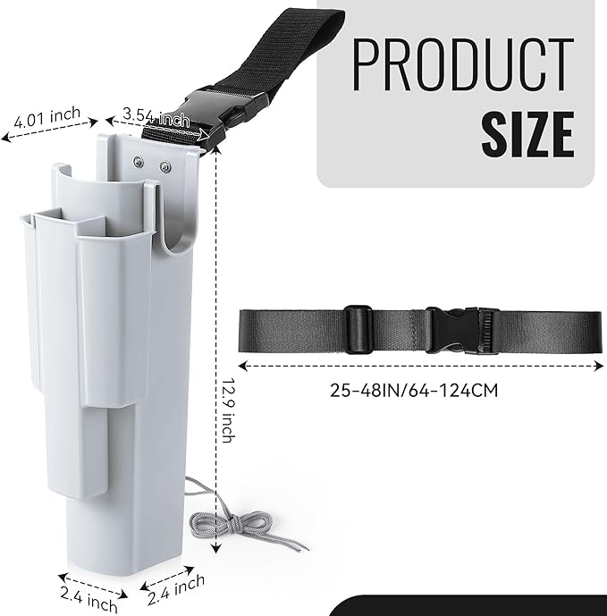 Feekoon Window Cleaning Holster with Belt, Detachable Side Bucket on a Belt, Squeegee Holder Tool Belt, Carry Multiple Tools on Your Waist, Window Cleaning Tools Kit Ideal for Window Cleaners