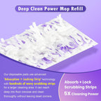 15 Count Disposable Power Mop Refills for PowerMop Multi-Surface Mop, Spray Cleaning Repalcement Pads