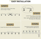 zeyu Modern Brushed Nickel Bathroom Lights Fixture, 35 Inch 5 Light Vanity Lighting Over Mirror, Brushed Nickel Finish with Clear Hammered Glass, ZJF63B-5W BN