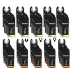 50PCS Multi Tool Blade Kits, Professional Titanium Oscillating Tool Blades for Metal, Wood, Plastic, Curved Edge Oscillating Saw Blades Compatible with Dewalt Milwaukee Ryobi Rockwell Fein