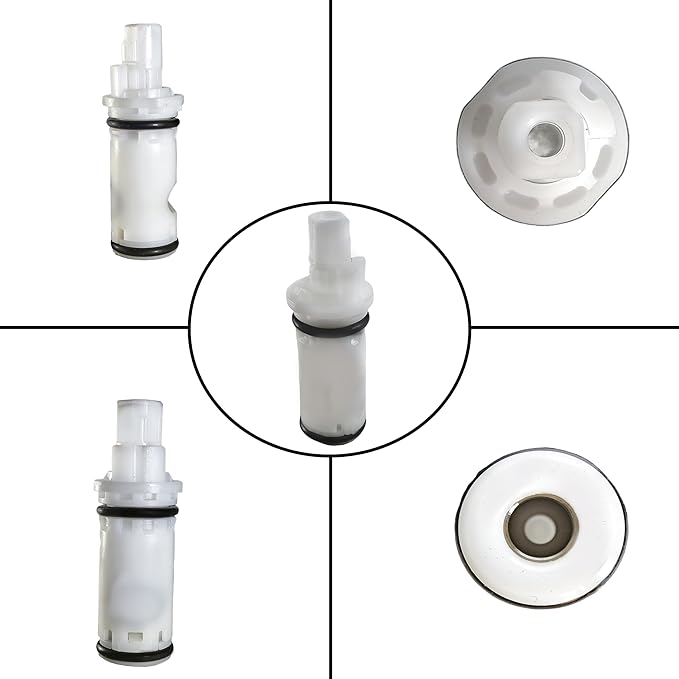 ALITZ 1224 / 1224B Replacement Faucet Cartridge 2-Pack – Compatible with Moen Two Handle Faucets & Tub Showers – Hot & Cold Water, Fix Leaks, Smooth Handle Rotation