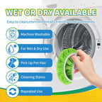 Reusable 100% Coral Fleece Mop Pads Compatible with Swiffer Sweeper, Wet and Dry Flat mop Cover, 3 Pack Washable Pads for Surface/Hardwood Floor Cleaning (Mop is Not Included)