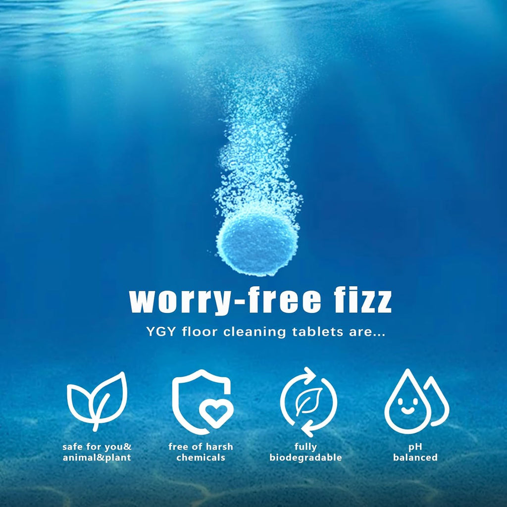 YGY Floor cleaner, Deodorizes and Deep Cleans for Multiple Hard Floors, Lavender Scent, Compitable with Tineco Vacuum Mop, Cleaning Solution-36 Tablets