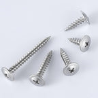 (350 pcs)#8×5/8" Phillips Truss Head Wood Screws Stainless Steel 410 Quick Metal Self Tapping