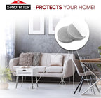 Felt Furniture Pads X-PROTECTOR - 48 Premium Felt Pads Floor Protector - Chair Felts Pads for Furniture Feet Wood Floors - Best Furniture Pads for Hardwood Floors - Protect Your Hard Floors! (Grey)