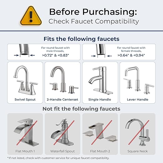 Waterdrop Sink Filter Water Faucet for Skin Care, Bathroom Faucet Filter, 320 Gallons, NSF Certified Water Purifier, 0.01μm Ultra-Filtration System, Reduces Chlorine Lead-Free Material, 1 Filter White