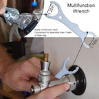 Wadoy Beer Keg Cleaning Kit, Draft Line Shank Replacement Parts, ID 3/16" OD 7/16" Hose 5ft With 1/4'' Keg Coupler Barb, Self-Closing Tap Faucet for Kegerator