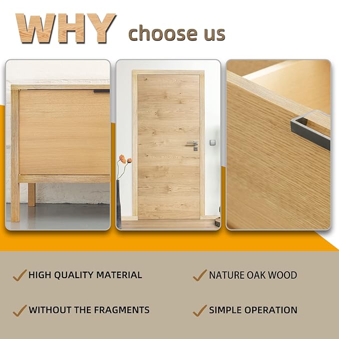 GSCIT Club Oak Edge Banding, 1 inch x 25ft roll of Veneer Edge Banding -Pre-glued Flexible, Real Wood Tape Banding for Cabinet Repair Furniture Restoration