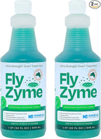 Kinzua Environmental Fly-Zyme, Highly Concentrated Enzyme Drain Cleaner for Pipes, Drain Gel for Fruit Flies, Organic Waste Degrader & Odor Neutralizer, 32 fl oz, Pack of 2