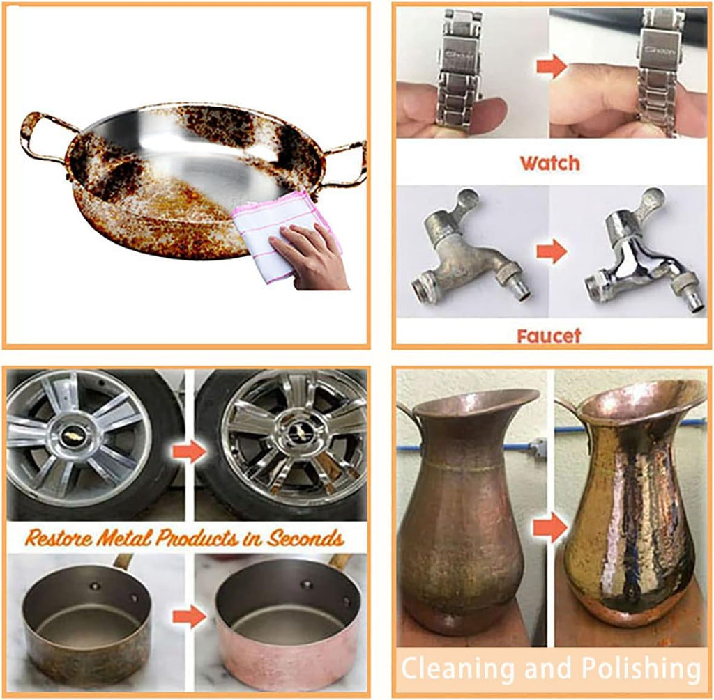 Instashine Metal Polish Cream, Ultimate Metal Polish Cream, Fixini All Metal Polish Cream, Instashine Metal Polish, Ultimate Metal Polishing Cream for Stainless Steel/Aluminum/Brass/Copper (3Pcs)