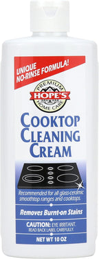 HOPE'S Cooktop Cleaning Cream, Fast Acting No-Rinse Cooktop Cleaner for Glass Ceramic Cooktops and Stoves, Removes Burnt-on Stains, 10 Oz Net Weight (8 Fl Oz), Pack of 1