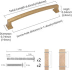 COTYKILEY 10 Pack 6.3 Inch(160mm) Antique Brass Kitchen Cabinet Handles Cabinet Pulls Vintage Drawer Pulls Aged Gold Bronze Kitchen Cabinet Hardware