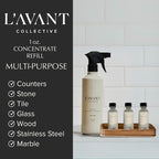 L'AVANT Collective Multipurpose Surface Cleaner Refill (Pack 3) | Provides a Powerful Clean to Remove Grease & Grime | Fresh Linen Scent | 3 x 1 FL oz/29.5 mL
