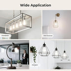 Dimmable LED Edison Bulbs, 4000K Daylight White, 6W Equivalent to 60 watt E26 LED Bulb, ST58 Vintage Light Bulbs, 600LM, 90+ CRI, E26 Base, Clear Glass, 18 Pack