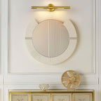 Gold Brass Hardwired Picture Light, 24" Knurled Dimmable Rotatable 360° Picture Lights for Wall, Vanity Light, Gallery Wall Light, Art Lighting, Picture Frame Light,Include Bulb