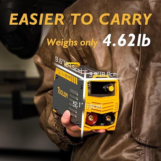 TOOLIOM 135A 110V Mini Stick Welder MMA ARC Welder Machine DC Inverter Welder with Hot Start, Arc Force and Anti-Stick Portable Welding Machine