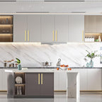 Asidrama 6 Pack 15 Inch(381mm) Brushed Gold Kitchen Cabinet Handles, Cabinet Pulls Kitchen Cabinet Hardware for Cupboard Drawer Pulls