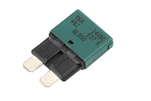 GLOSO Circuit Breaker AUTO Reset Fuse for Car Truck RV Automotive Marine Boat Trolling Motor & Custom Wiring Audio Battery Protection E37 Auto (T1) Reset Low Profile ATC/ATO 14 VDC (6A - 1 Pack)