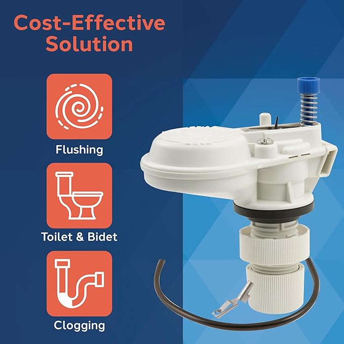 PlumbCraft Anti-Siphon Toilet Fill Valve Assembly, Toilet Fill Valve Replacement Kit for Most Toilets, Ideal Toilet Accessory for Toilet Repair, DIY Pump and Plumbing Equipment