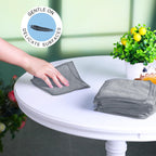Tanlade Microfiber Cleaning Cloth 6"x6" Cleaning Rags Reasonable Kitchen Towels Microfiber Towels Cars Wash Dry Erase Cloth (Gray,50 Pcs)