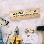 Gifts for Grandpa from Grandkids, Best Christmas Gifts for Grandfather, Funny Birthday Fathers Day Valentines Gift for Father Dad Papa Wooden Spirit Level A7