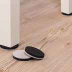 24 PCS 2.5" Felt Furniture Movers Sliders for Hardwood Floors, Reusable Felt Furniture Moving Pads, Sliders for Moving Heavy Sofa Couch Fridge, Furniture Glides Easily and Quickly (Beige, Round)