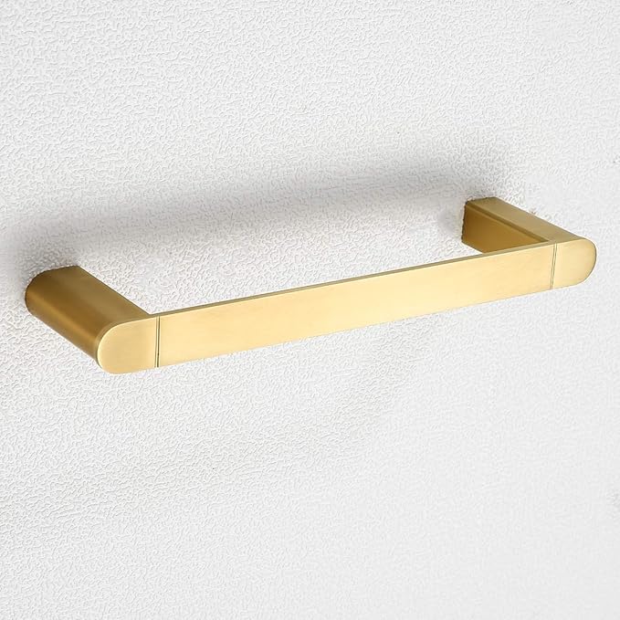 RANDOM 12 inch Brushed Gold Towel Bar,Bathroom Hardware Accessories Towel Rack,for Bathroom Kitchen SUS 304 Stainless Steel,Contemporary Style Wall-Mounted Hand Towel Holder 96026-2-12BG.