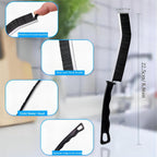 2 Pcs Crevice Cleaning Brush Hard Bristle Gap Brush Multifunctional for Bathroom Household Kitchen Tiles Window Crevice Cleaning Tool (Style 2)